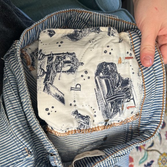 COPY - Anthropologie Pilcro and the Letterpress Pinstripe High Rise Skinny Jean… - Picture 8 of 13